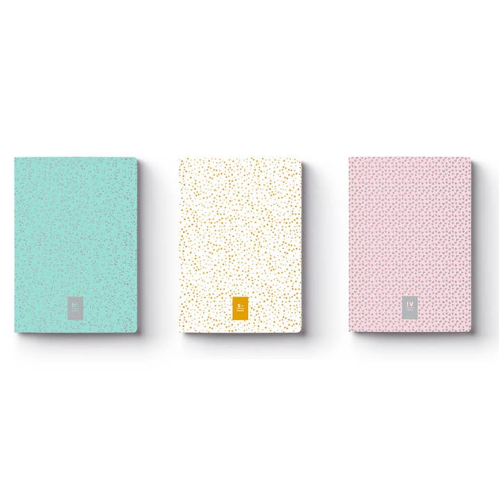 Stapled Notebook with Cardboard Cover A4 Quadriculado Silver for wholesale by Firmo