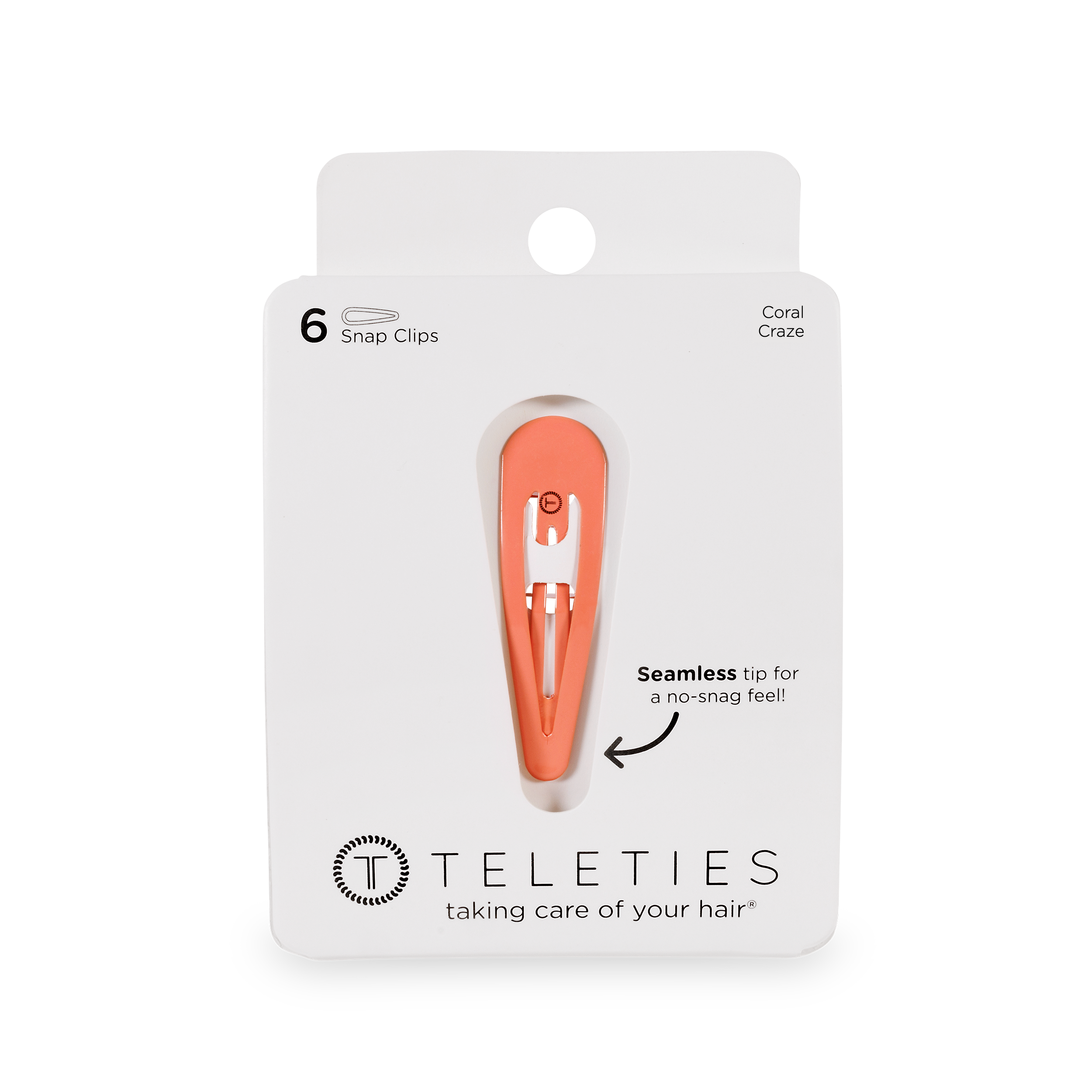 TELETIES – Engroshandel Hårspænde - Dame – Snap Clip | Coral Craze | 6 stk.1