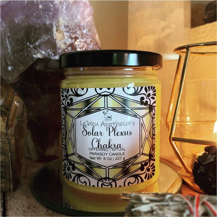 Manipura (SOLARPLEXUS) Chakra-Kerze für den Großhandel von Le’bleu Apothecary