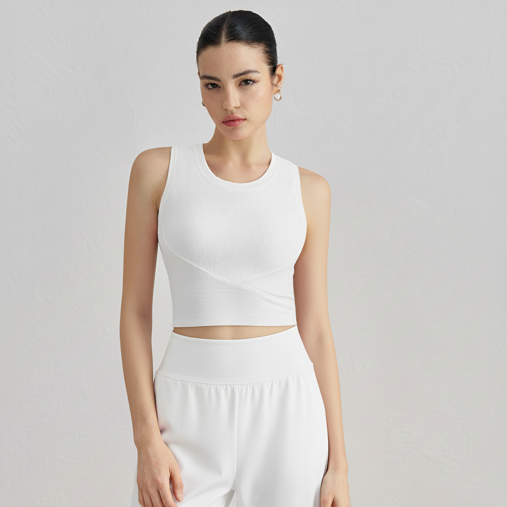 91thelabel - Vendita all'ingrosso Canotta - Donna - Canotta a coppa sagomata a costine Malibu42