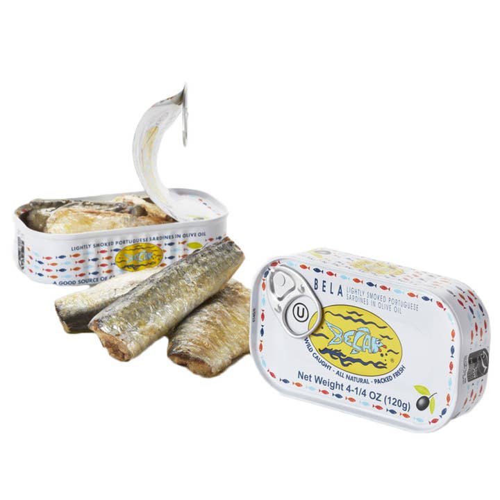 Tin Can Fish ( BELA, Cantara, Mar, Porthos, Varina ) - Wholesale Tinned Fish - Bela Lightly Smoked Sardines in Organic EVOO - 12 Pack7