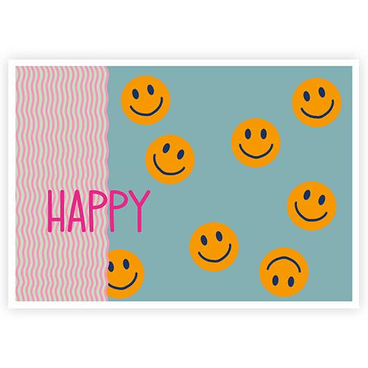Joyeux anniversaire Smiley | Carte postale | Anniversaire pour la vente par Hey!Cards GmbH & Co. KG