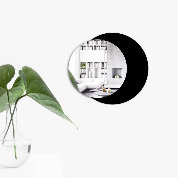 dESIGNoBJECT.it - Wholesale Wall Mirror - Round Black Mirror Eclipse