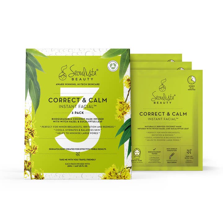 Seoulista Skönhet Rätt & Lugn Omedelbar Ansiktsbehandling - 3pack för wholesale av Seoulista