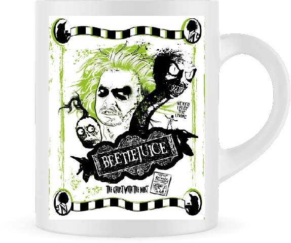 The Purple Spell - Venta al por mayor Taza de café/té - Taza de té y café con temática de Beetle Juice, retro y divertida