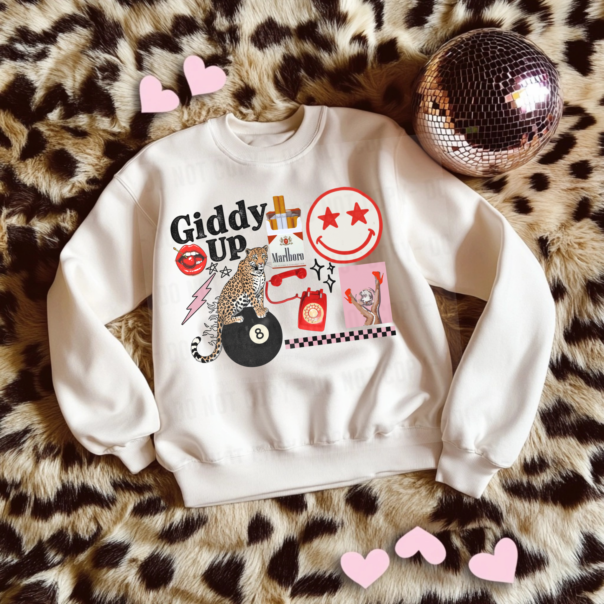 Gunpowder and Glam Boutique - Wholesale Screen Printed T-Shirt - Women's - Giddy Up Collage Tee or Crewneck 2