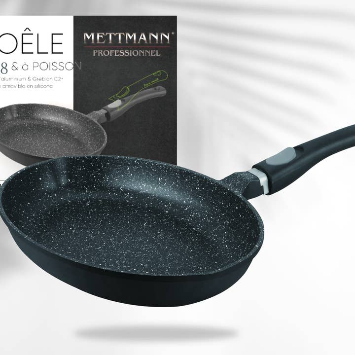 Removable Handle Fish Pan NON-STICK C2+ INDUCTION for wholesale by MT TRADE