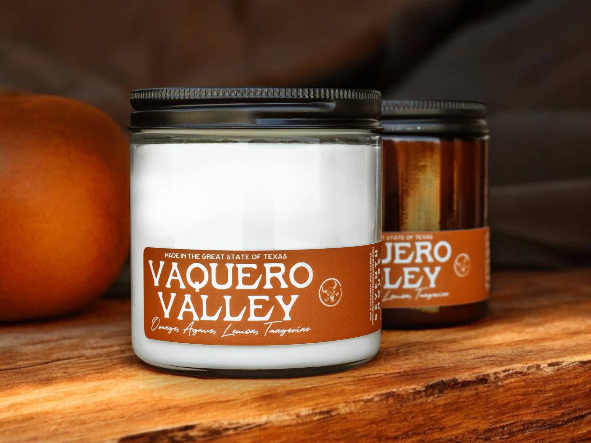 Seventh House Candle - Wholesale Jar/Filled Candle - VAQUERO VALLEY - Fresh Citrus & Agave Candle2