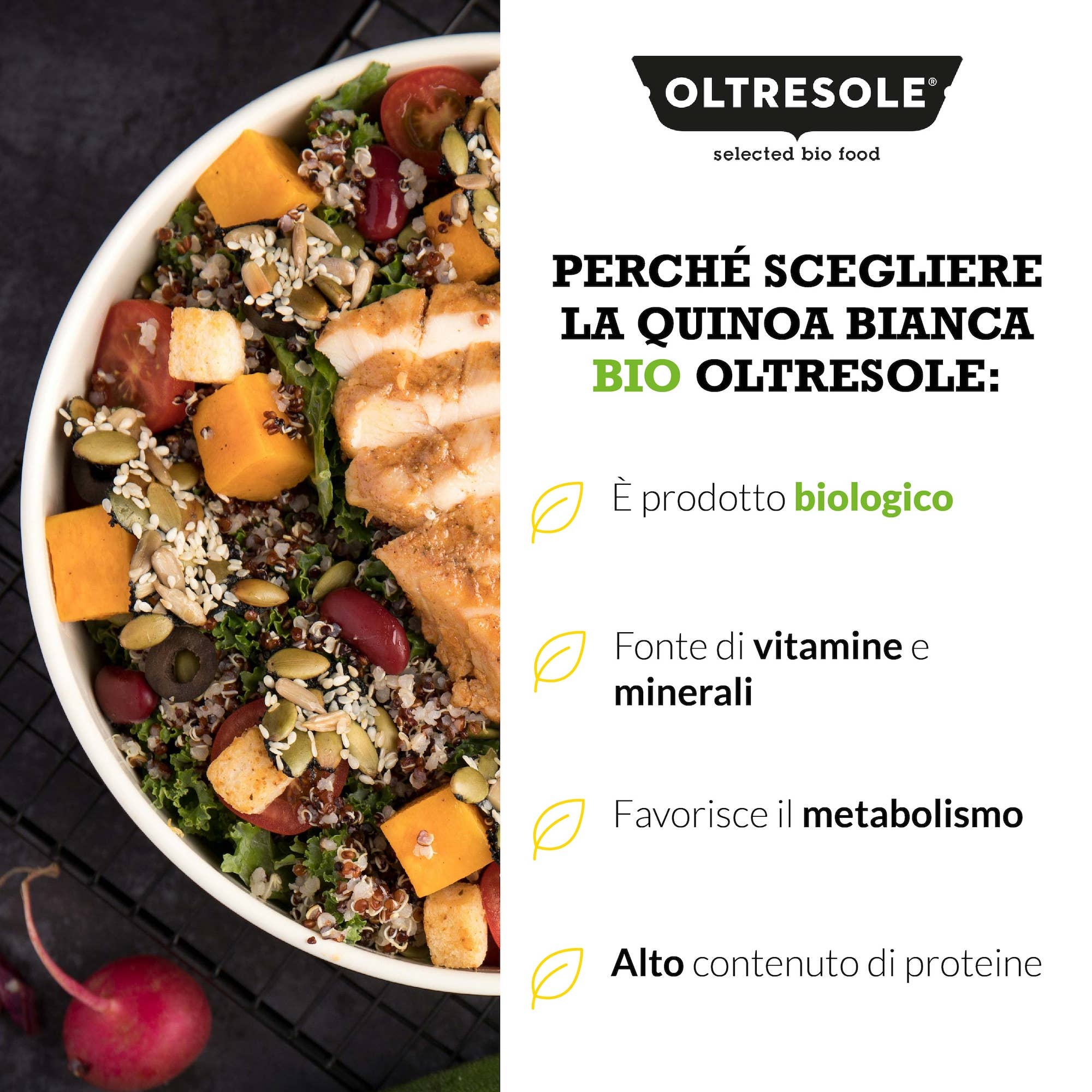 Oltresole - Wholesale Whole Grains - ORGANIC WHITE QUINOA 5 Kg3