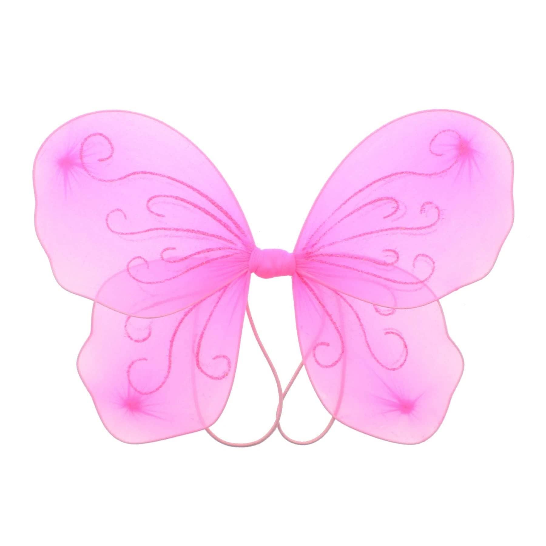 Topkids Accessories – wholesale Costume – Child – Angel Wings Fairy Butterfly Pixie Tinkerbell Fancy Dress Outfit Girls Dressing Up Costume Baby Toddler Kids Childs Small Tiny Mini Toy Fairywings Set Glitter15