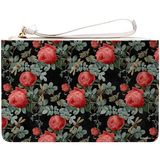 Dragons And Roses Clutch Bag for wholesale by Stringberry