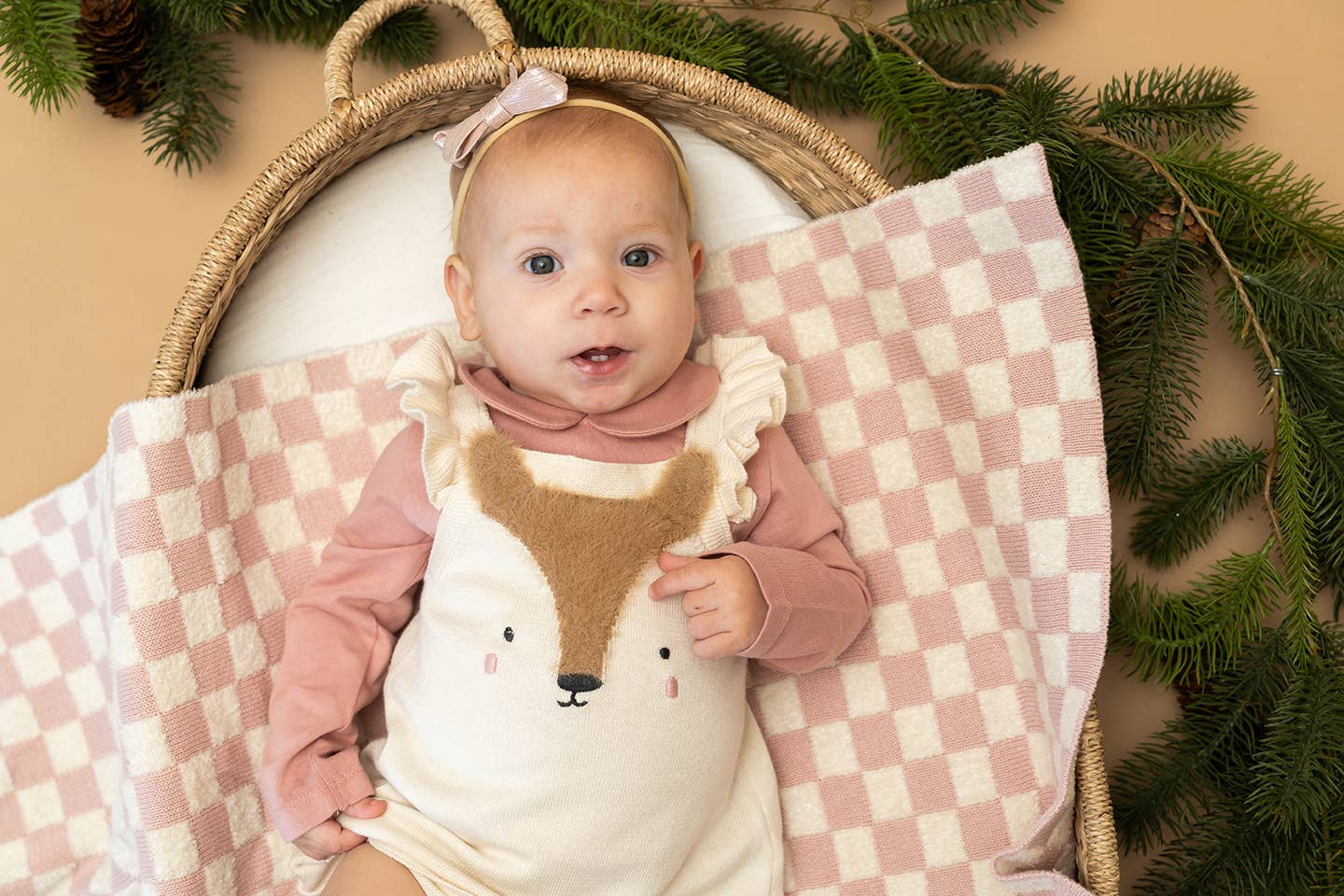 Viverano Organics - Venta al por mayor Manta de cama - Niños y bebés - A cuadros - Manta de bebé de punto de rizo (Orgánica)11