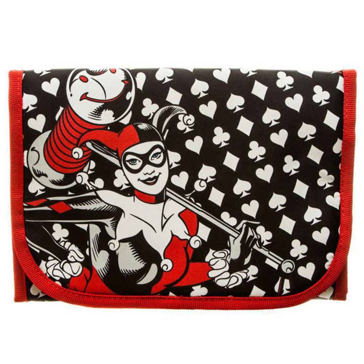 Square Deal Recordings & Supplies - Wholesale Make-up/cosmetic bag - Cosmetic Travel Hanging Bag - Batman - Harley Quinn 7.5"x10"1