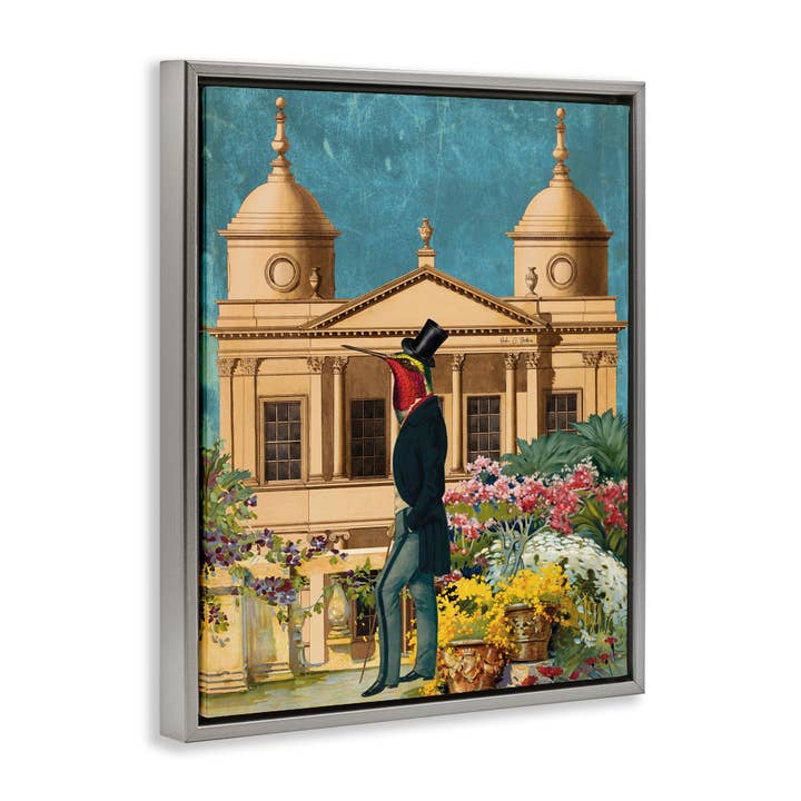 Stupell Industries - Wholesale Wall Sign - Surreal Vintage Bird & Architecture - Framed Wall Art16