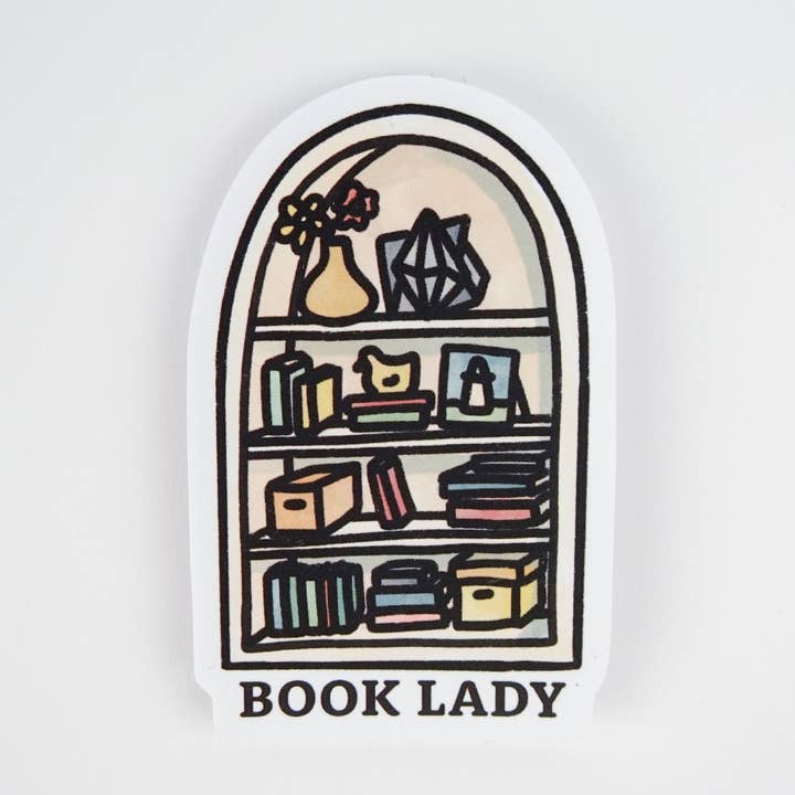 Adesivo: Signora dei Libri per la vendita all'ingrosso da parte di Lindsay Braman Studios