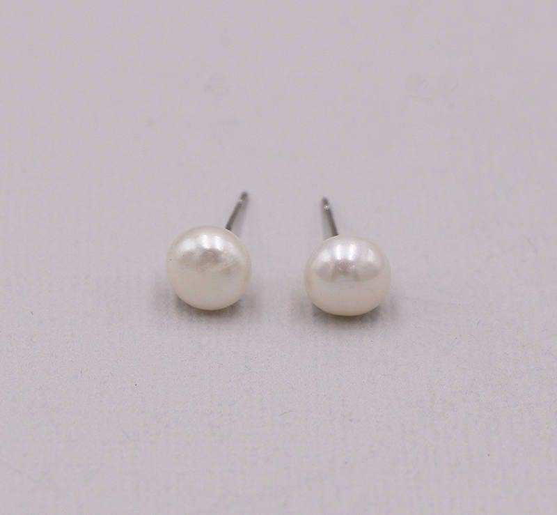 allureweddingjewelry - Wholesale Stud/Post Earrings - Mary Freshwater Pearl Stud Earrings2