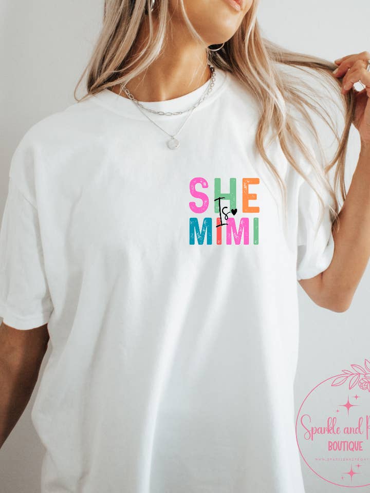 She is______ double sided graphic for wholesale by Sparkle and Peony