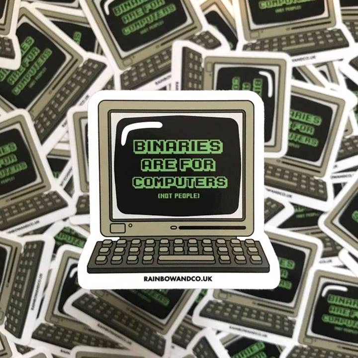 Rainbow & Co - Wholesale Sticker - Binaries Are For Computers Vinyl Sticker