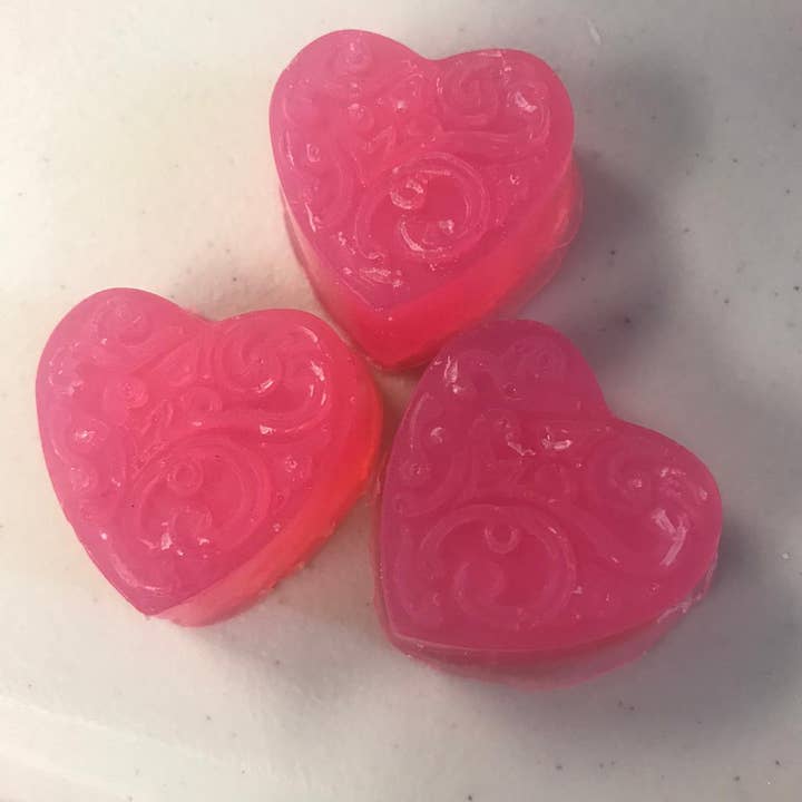 SPECIAL Mother's day - Mini Heart Soaps-Lavender Pink Hearts for wholesale by Lizush