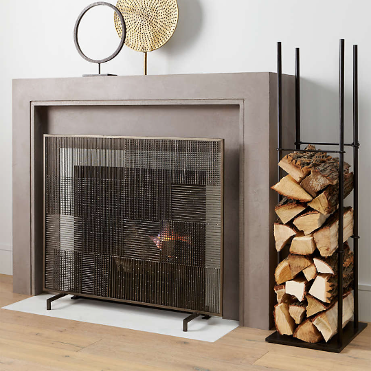 DDecorStore – Engroshandel Bålfad – Træstativ i stål til opbevaring af brænde3