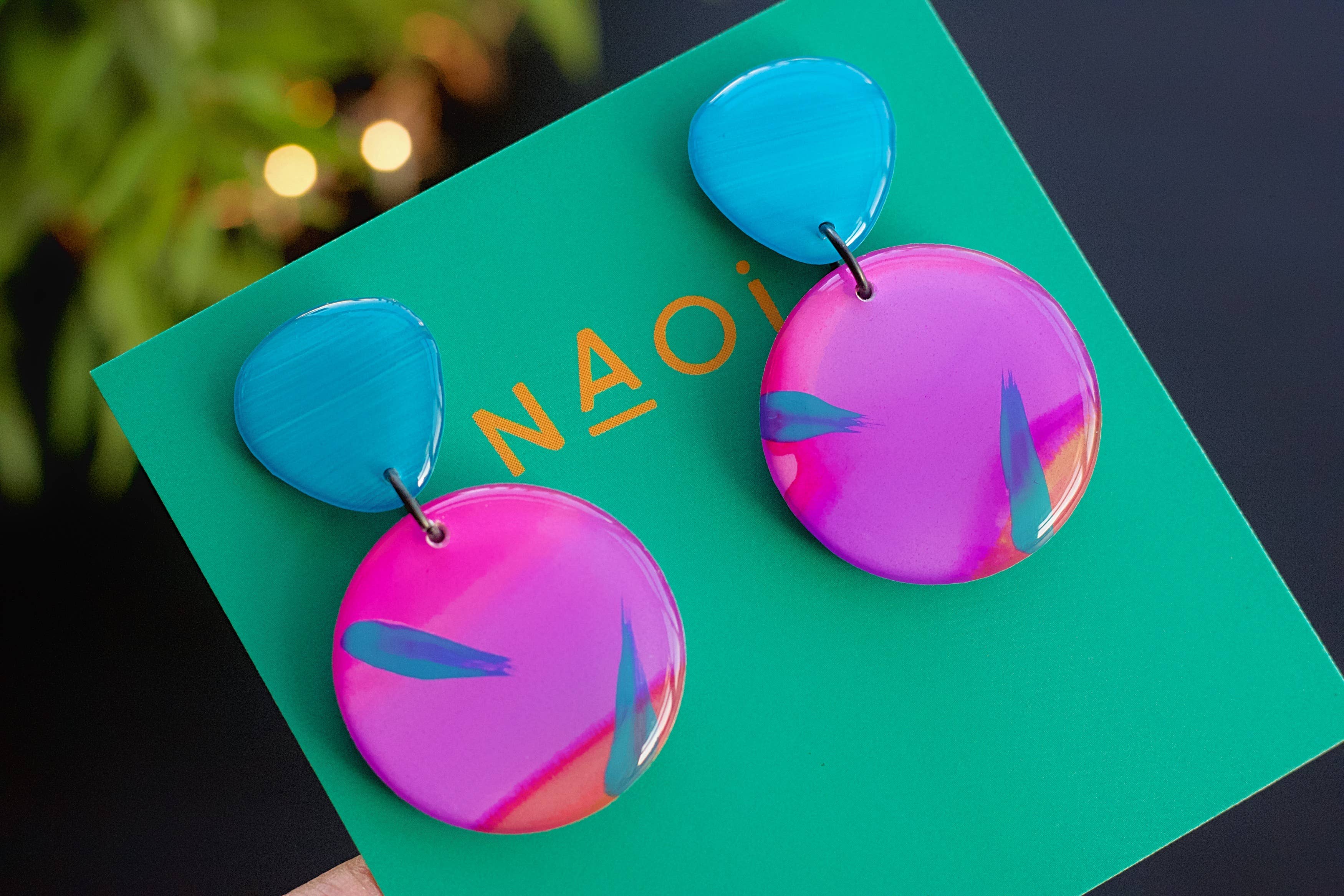 Naoi - Wholesale Dangle Earrings - Sunset Surf Statement Earrings - Handmade to Order1