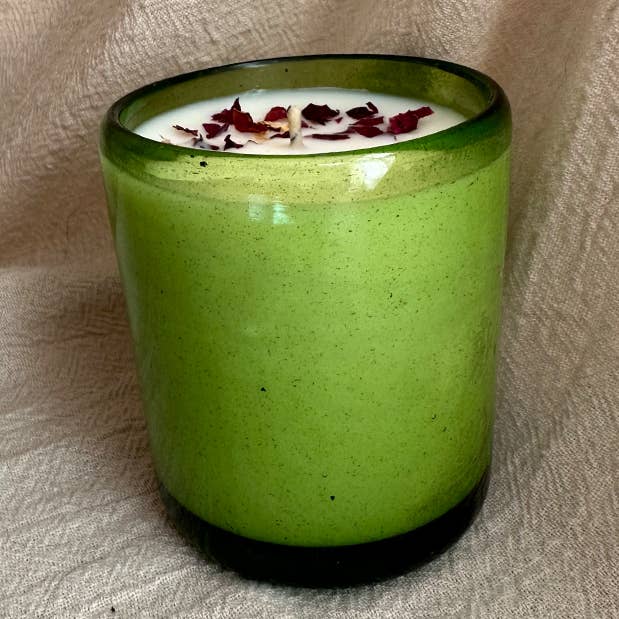 Green Candle Glass for wholesale by This is Latin America