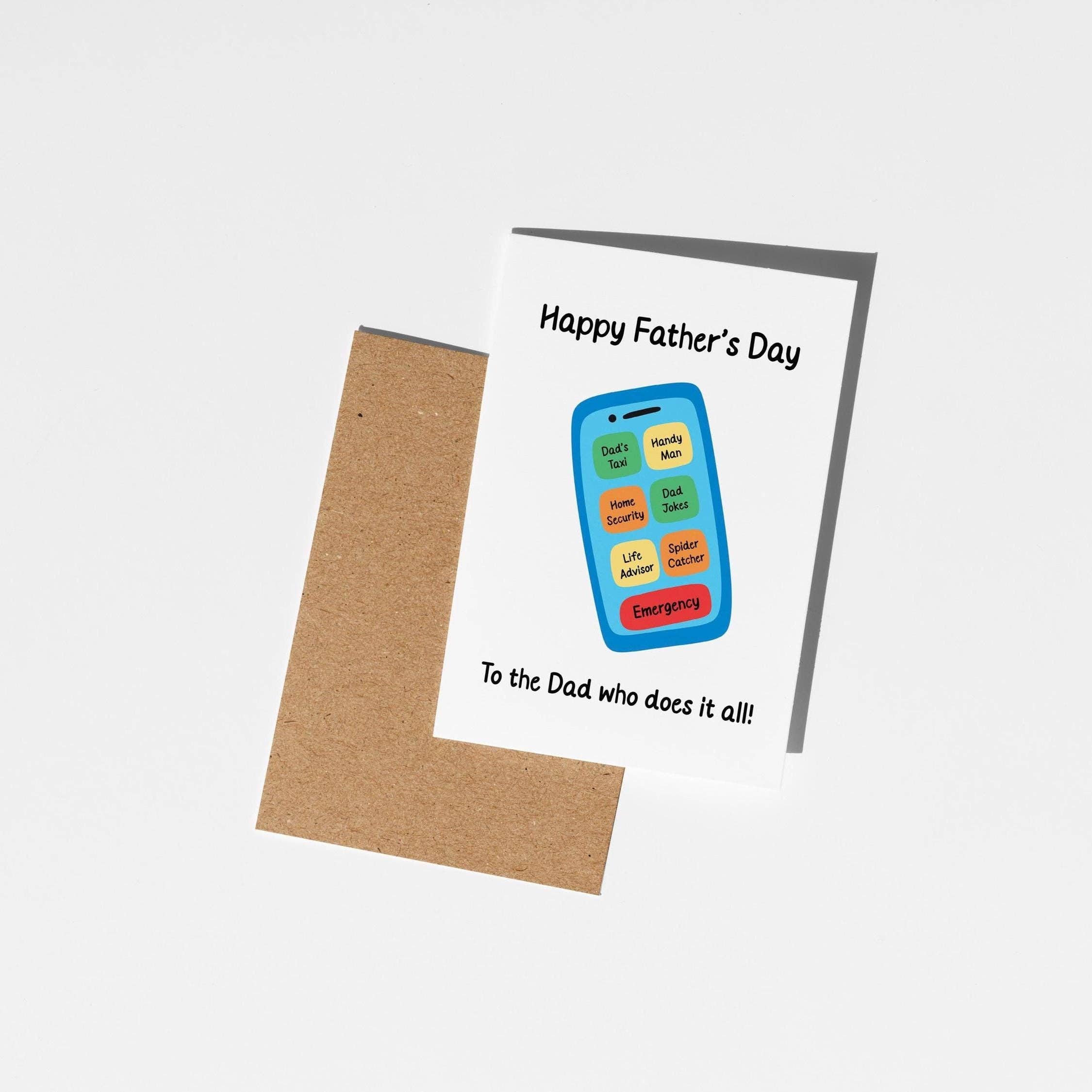 PulpKo – Cartão do Dia dos Pais por atacado – Cartão do Dia do Pai para o Pai que Faz Tudo3