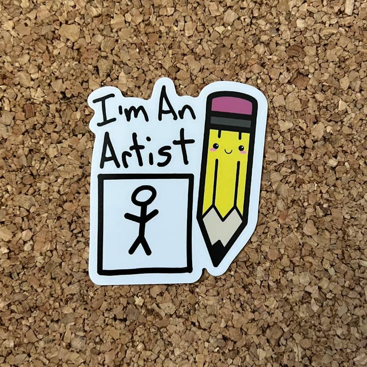 8 Bit Magnets Co - Wholesale Phone & Laptop Stickers - I'm An Artist Funny Gag Gift For People Who Don't Draw
