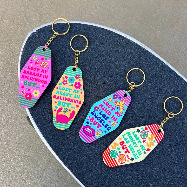 LOLALA - Your California Happiness Market 💛 - Wholesale Keychain - Women's - Lost My Dreams In Hollywood Keychain