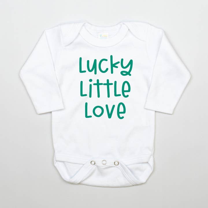 Lucky Little Love | St. Patrick's Day Bodysuit for wholesale by Cuddle Sleep Dream