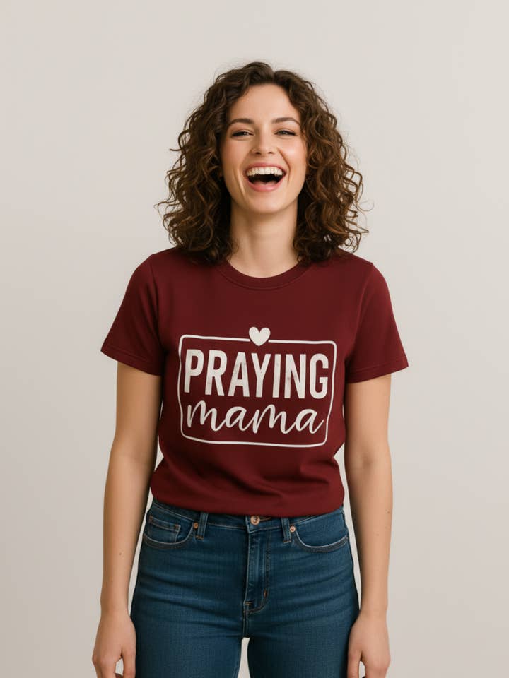 PRAYING MOM TEE for wholesale by Declarations By Beyond The Aisle