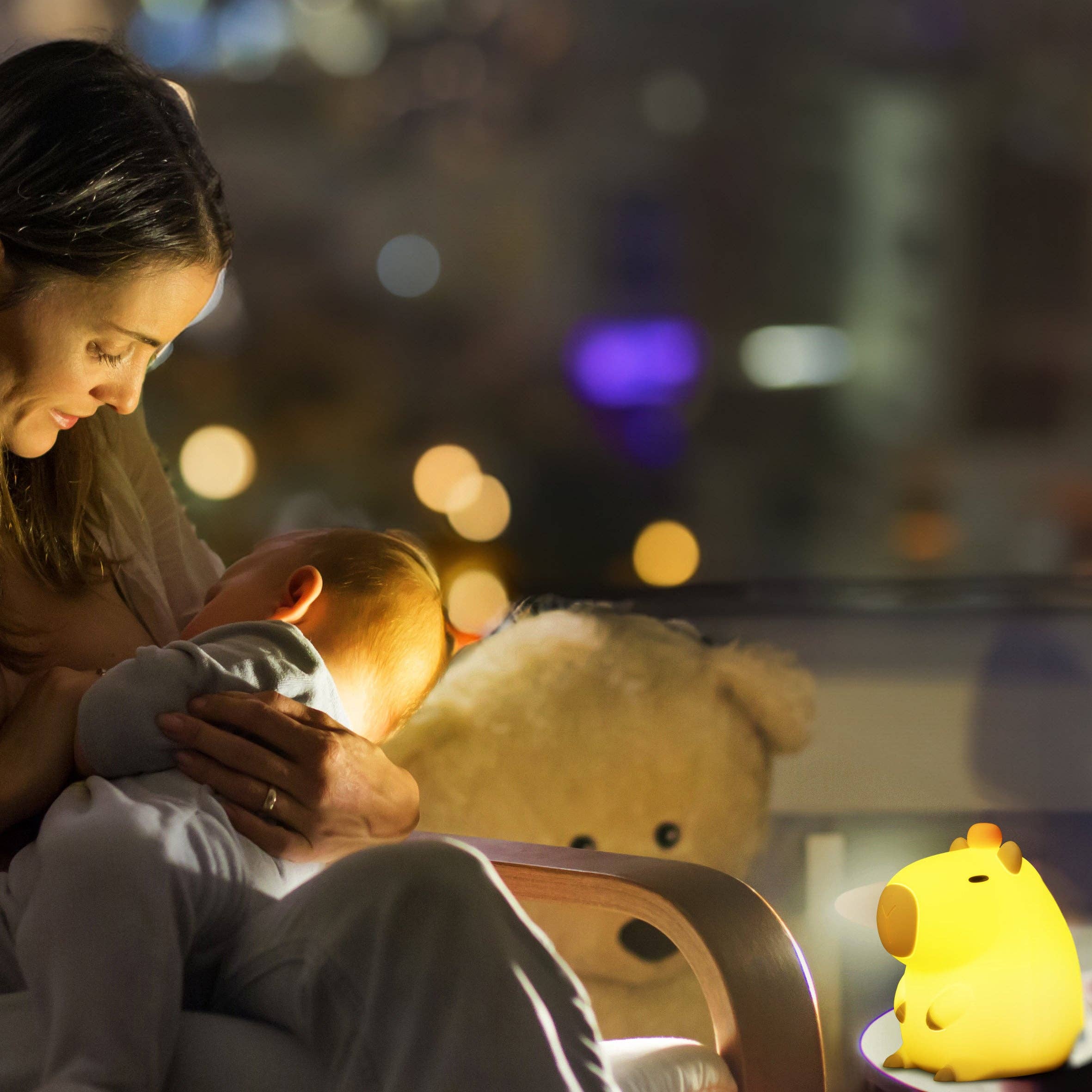 Zoe Sage - Wholesale Night light – Child & baby - Capybara LED Night Light USB Rechargeable Animal Touch Control Lamp5