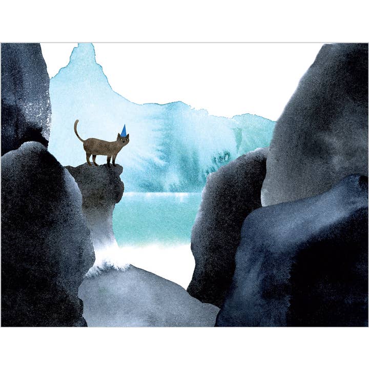 Cat Birthday Card: Lake for wholesale by Fomato