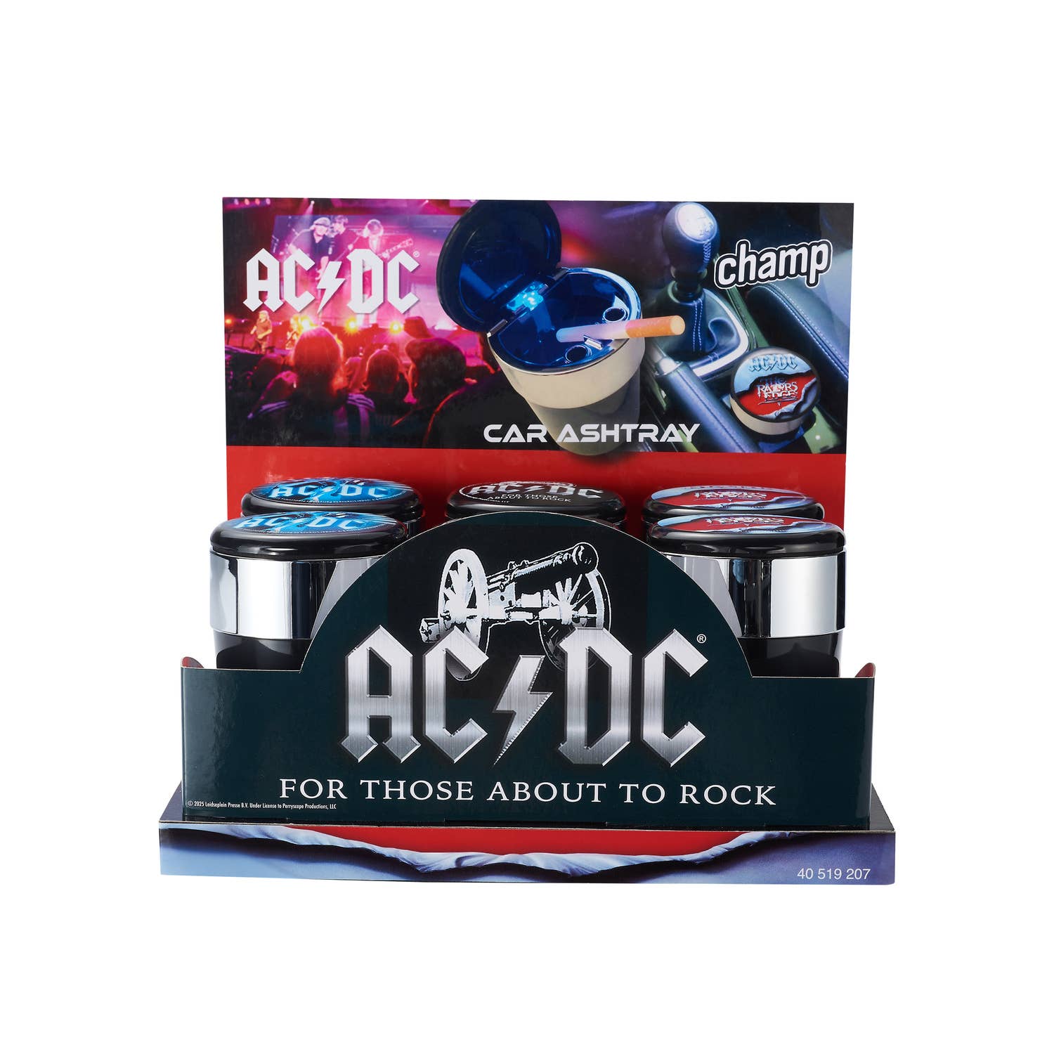 Champ by Polyflame - Wholesale Ashtray - AC/DC car ashtray with LED1