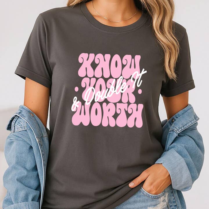 T-shirt - Känn ditt värde för wholesale av Days with Gray