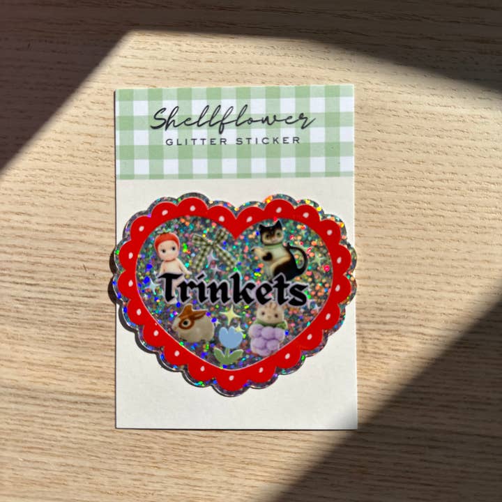 Shellflower - Wholesale Sticker - Trinkets Glitter Vinyl Sticker1