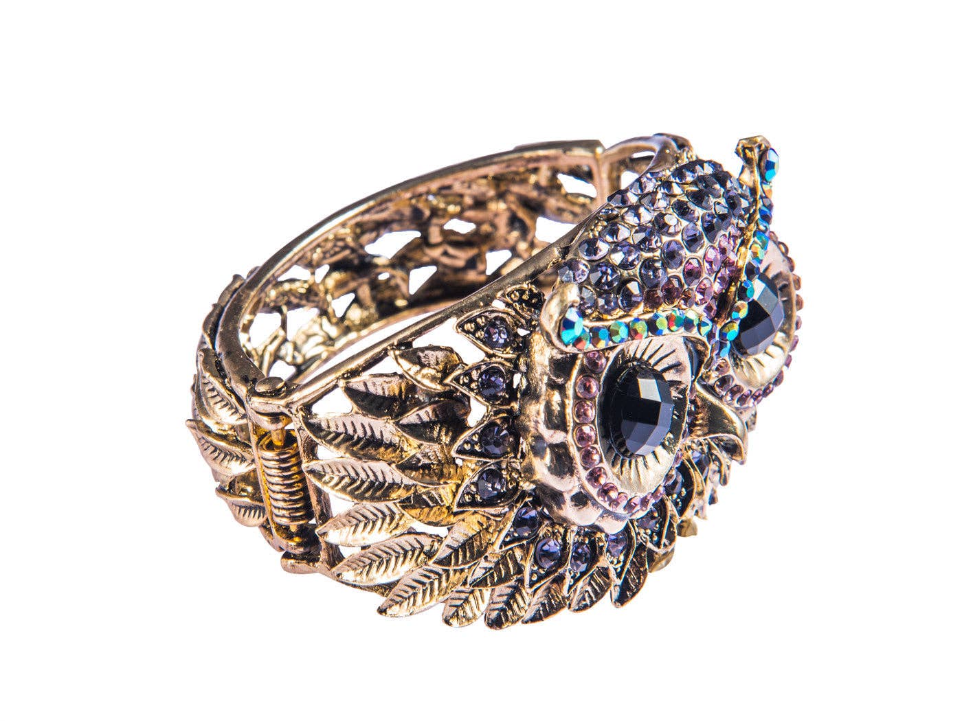 AK Brand - Wholesale Cuff Bracelet - Antique Owl Bird Cuff Bangle Bracelet12