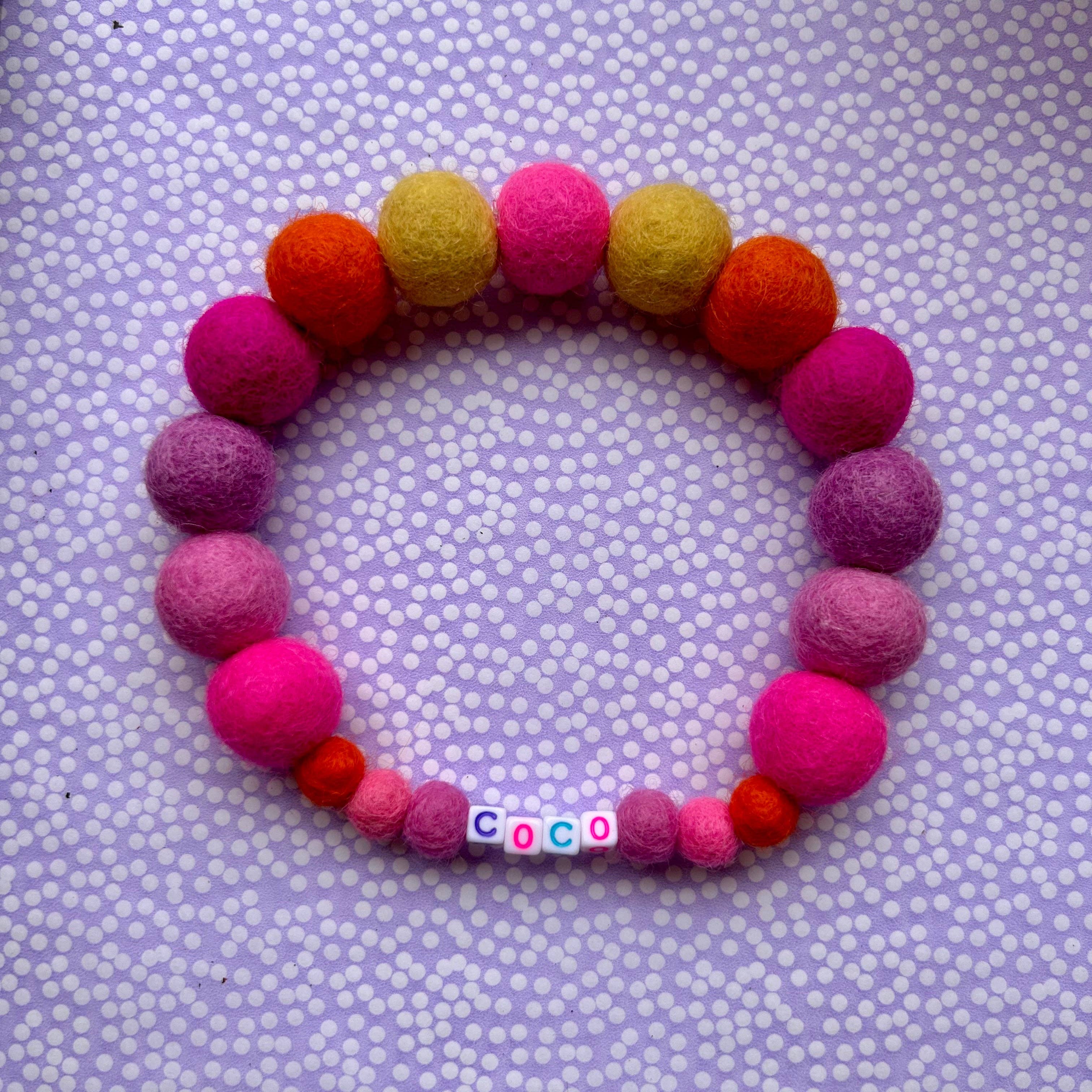 Puppies & Pom Poms - Wholesale Pet Collar - Dog - Pink - Personalised Pom Pom Dog Collar8