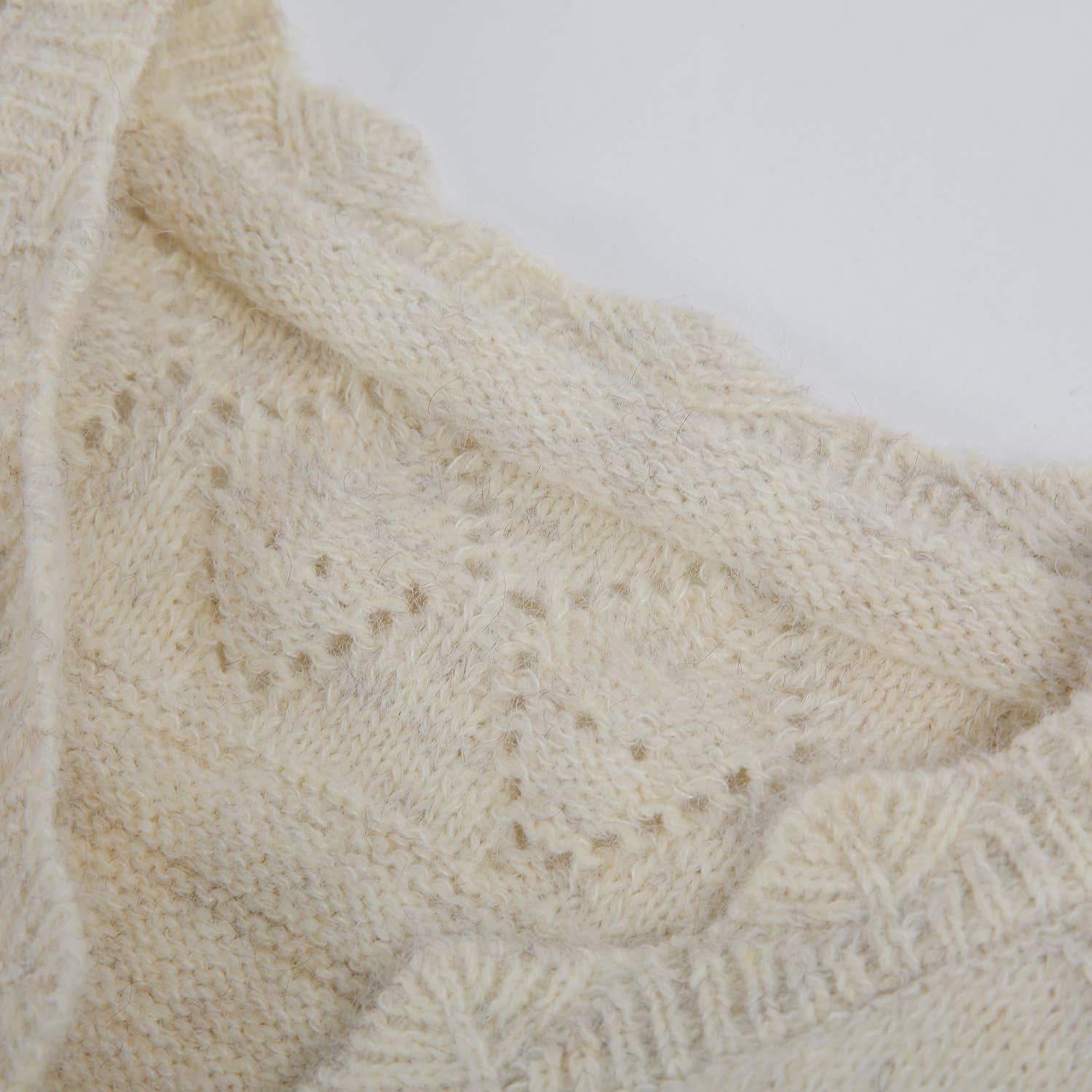 PEACH ACCESSORIES - Wholesale Cardigan - Women's - Knitted Cardigan with Lace Detail SDK1532