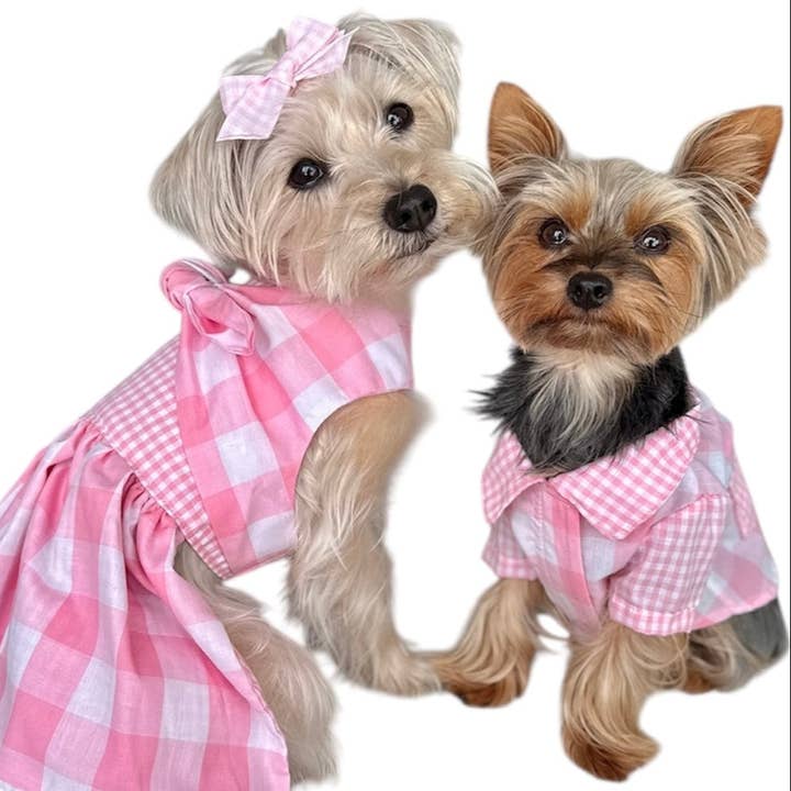 Gingham Picnic Shirt for wholesale by Heads or Tails Pup