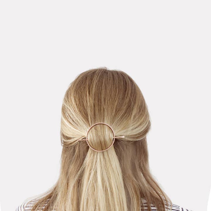 Grande fermaglio per capelli con cerchio in rame per la vendita all'ingrosso da parte di Fawn And Rose