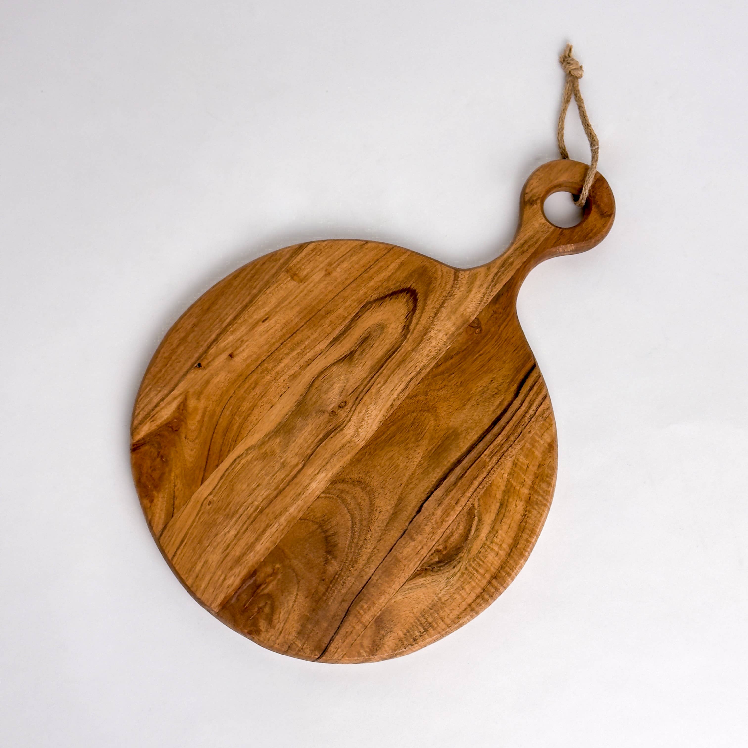 India Handicrafts Inc - Wholesale Cutting Board - LG Acacia Wood Cutting Board with Handle sku#713253