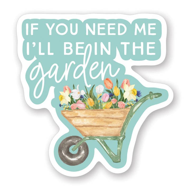 In Garden Wheelbarrow - Stickers for wholesale by Sincere Surroundings