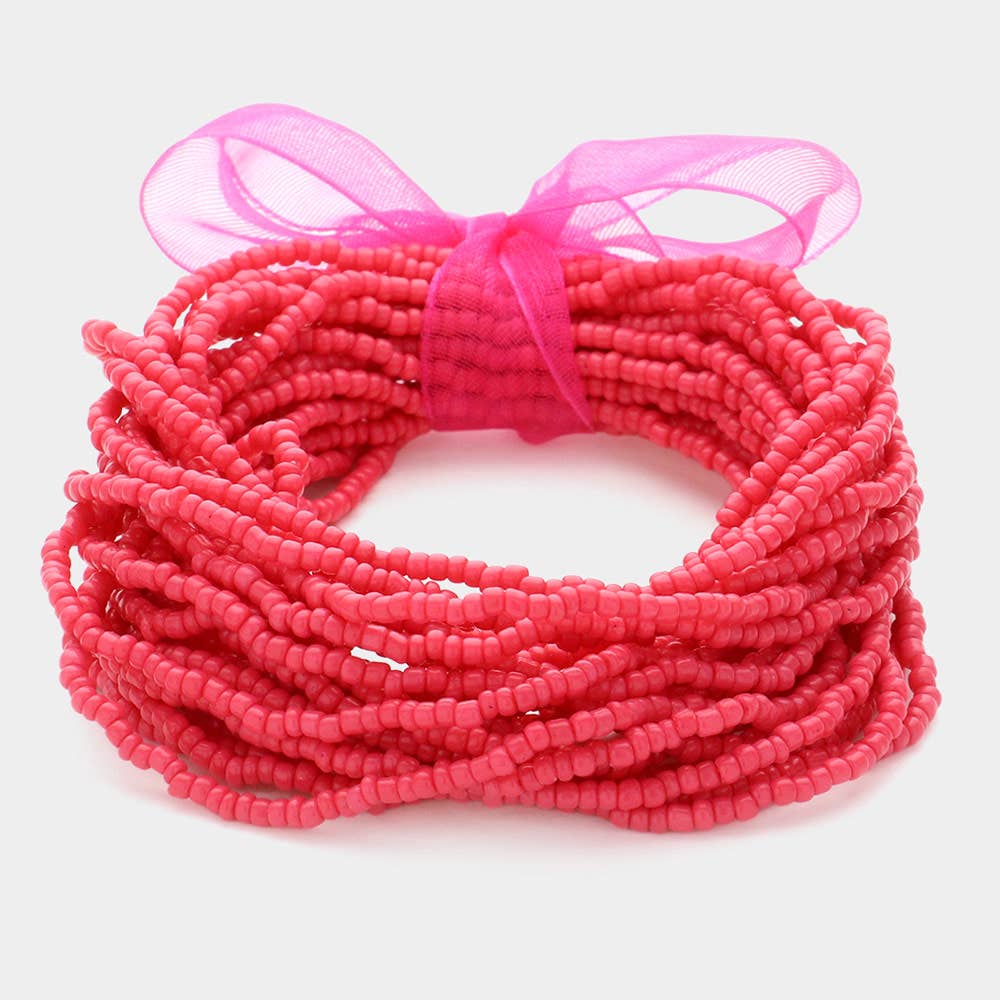 Sensibling Corp. - Wholesale Beaded Bracelet - 25PCS - Seed Beaded Stretch Bracelets
8