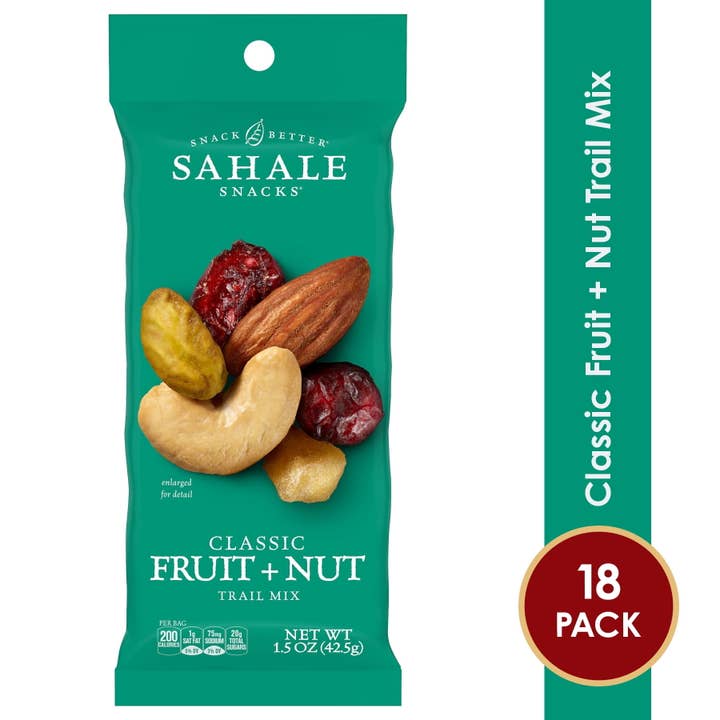 Sahale Snacks Trail Mix Fruit & Nut 18/1.5OZ for wholesale by L&F Universal Goods