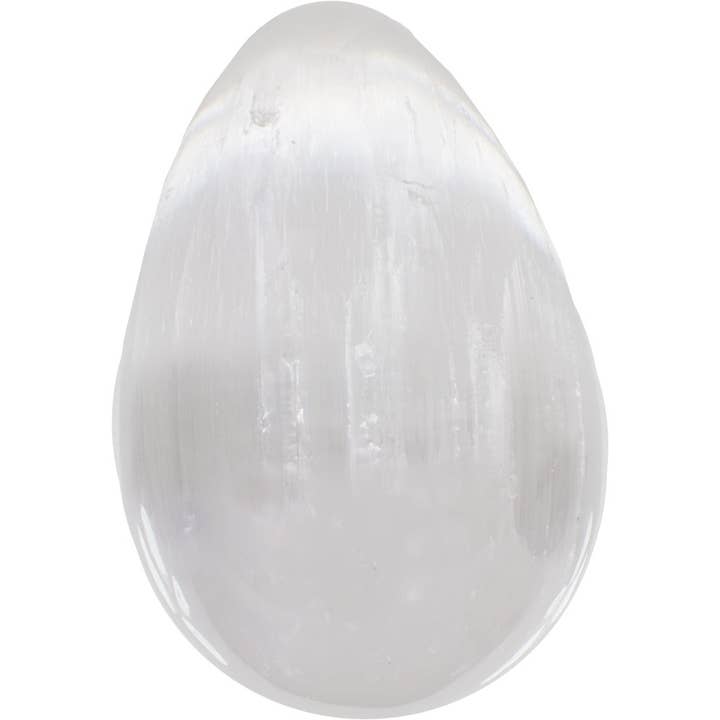 Kheops International inc. - Wholesale Spiritual Stone/Crystal - Selenite-Egg/Plain-2.5"H.