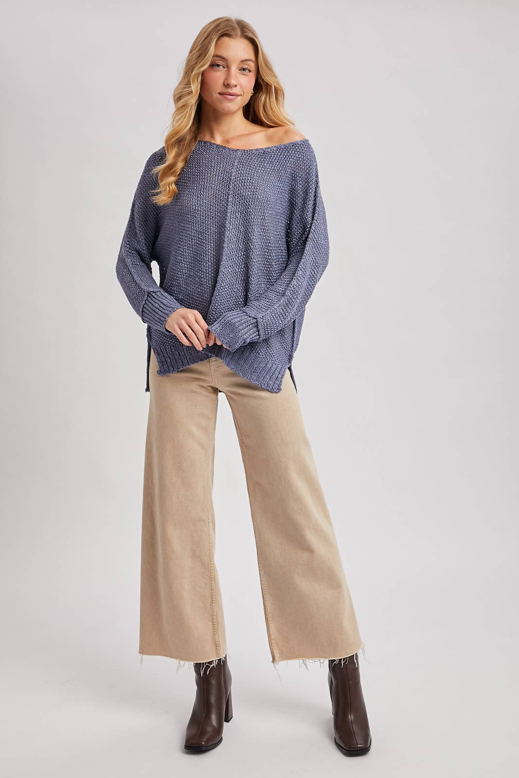 Bluivy - Wholesale Knit Sweater - Women's - REVERSE SEAM LOOSE FIT SWEATER6