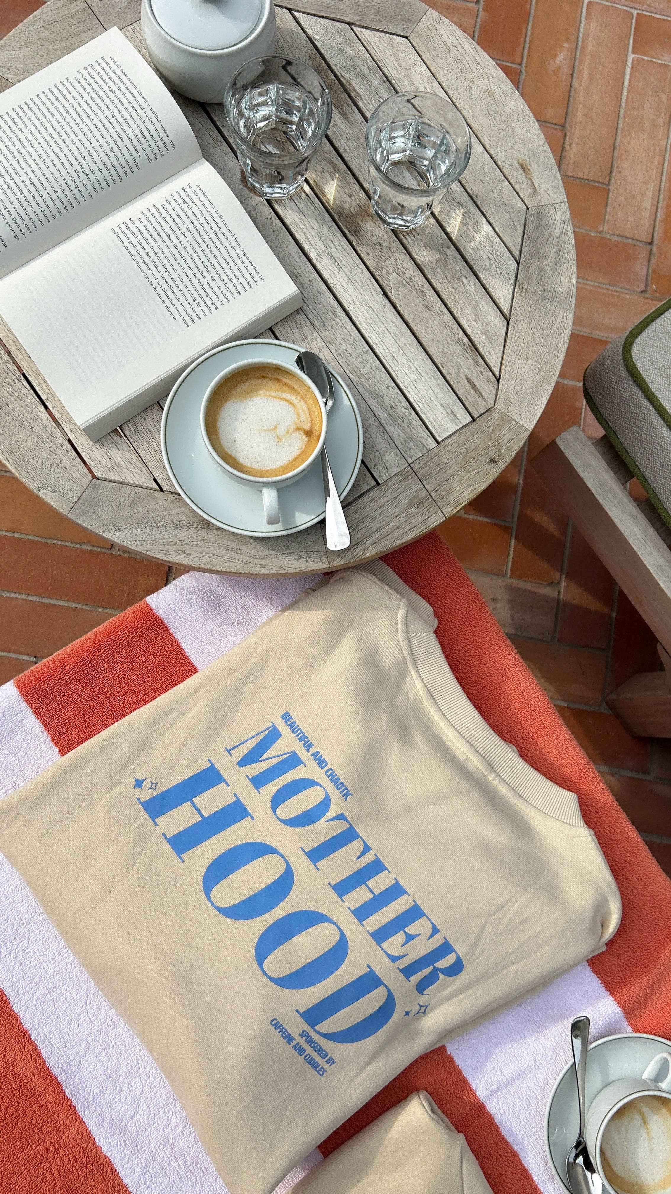 Liliput – wholesale Sweatshirt med tryck - Dam – Adult sweatshirt Motherhood blå3