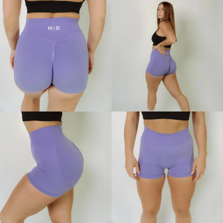 MYB Apparel - Wholesale Athletic Shorts - Women's - SYNERGY SCRUNCH SHORTS 4.5"10