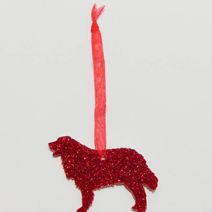 Glitter Bernese Mountain Dog Christmas Decoration for wholesale by Pet Mirrors